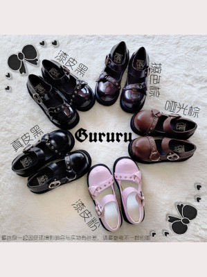 Witch Trainee Gothic Lolita Style Shoes by Gururu (GU13)
